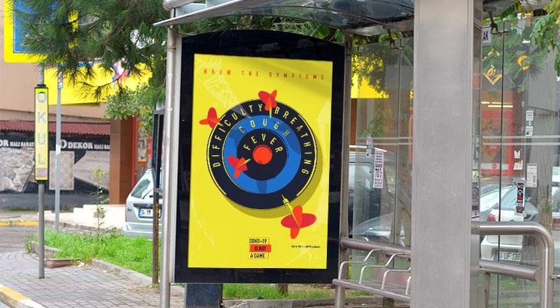 Download Free Bus Stop MUPI Mockup PSD | Designbolts