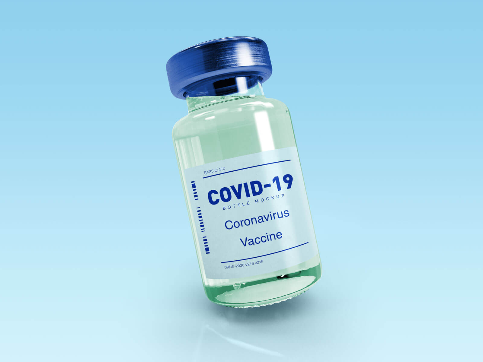 Free COVID-19 Coronavirus Vaccine Injection Bottle Mockup ...