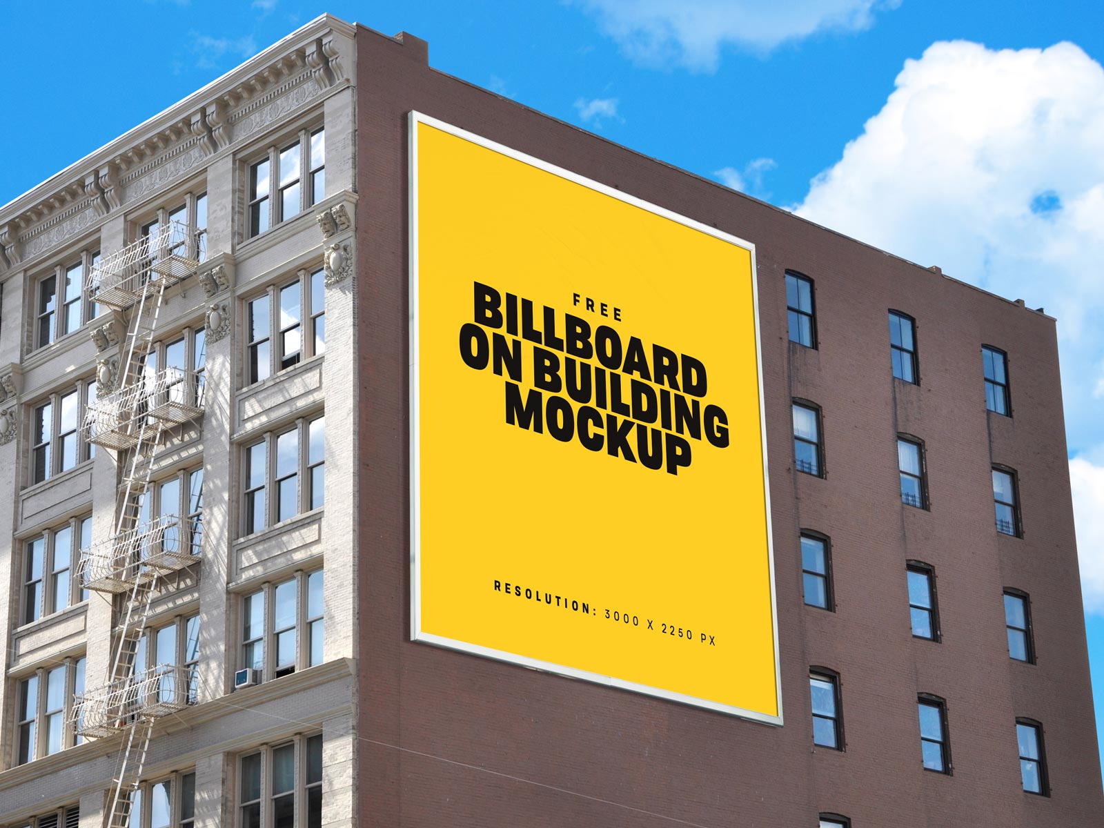 Free Building Billboard Mockup PSD Designbolts