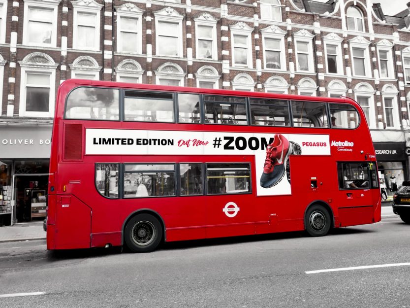 Download Free London Bus Vehicle Branding Mockup PSD | Designbolts