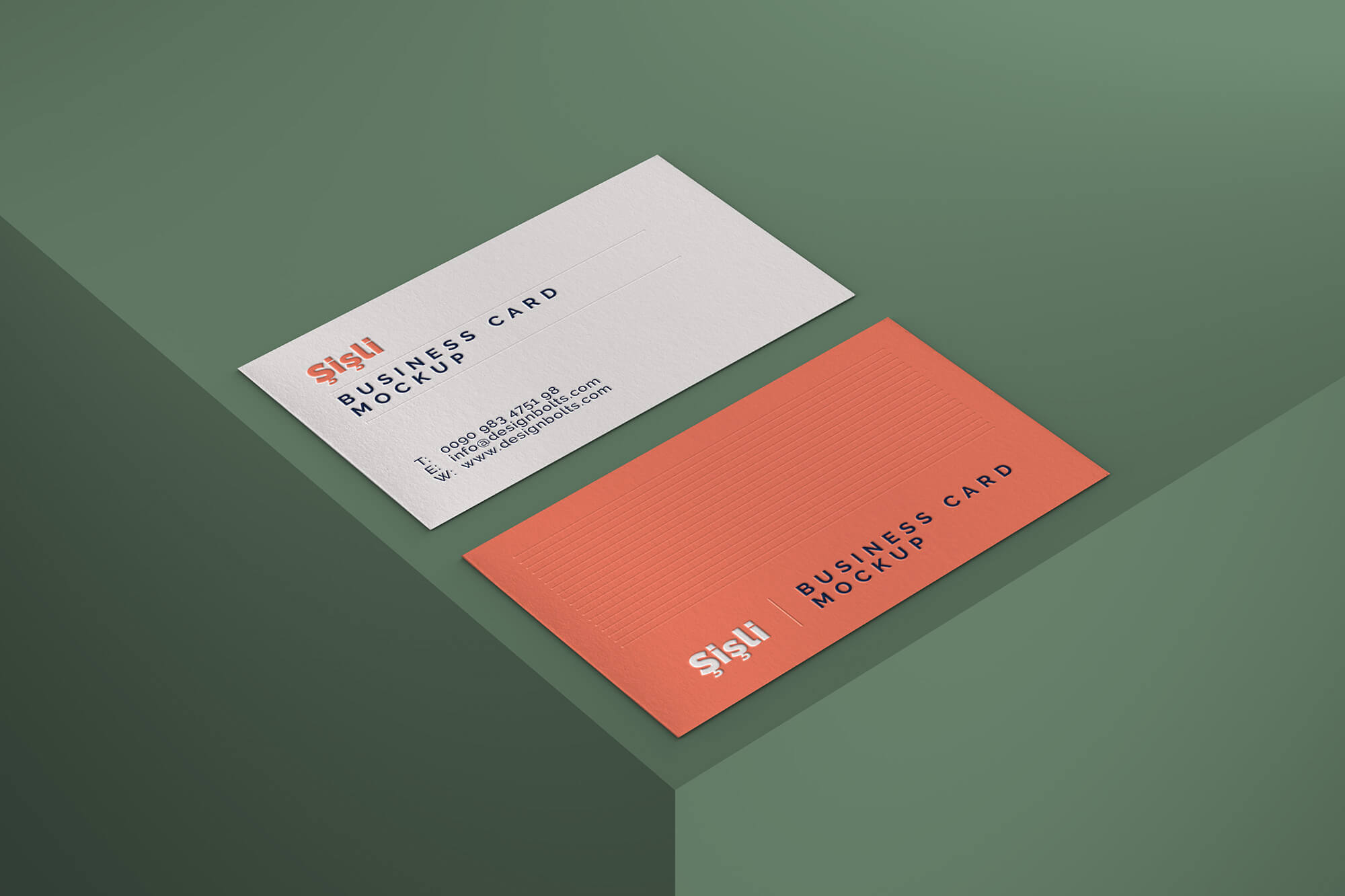 Download Free Simple Photorealistic Business Card Mockup Psd Designbolts