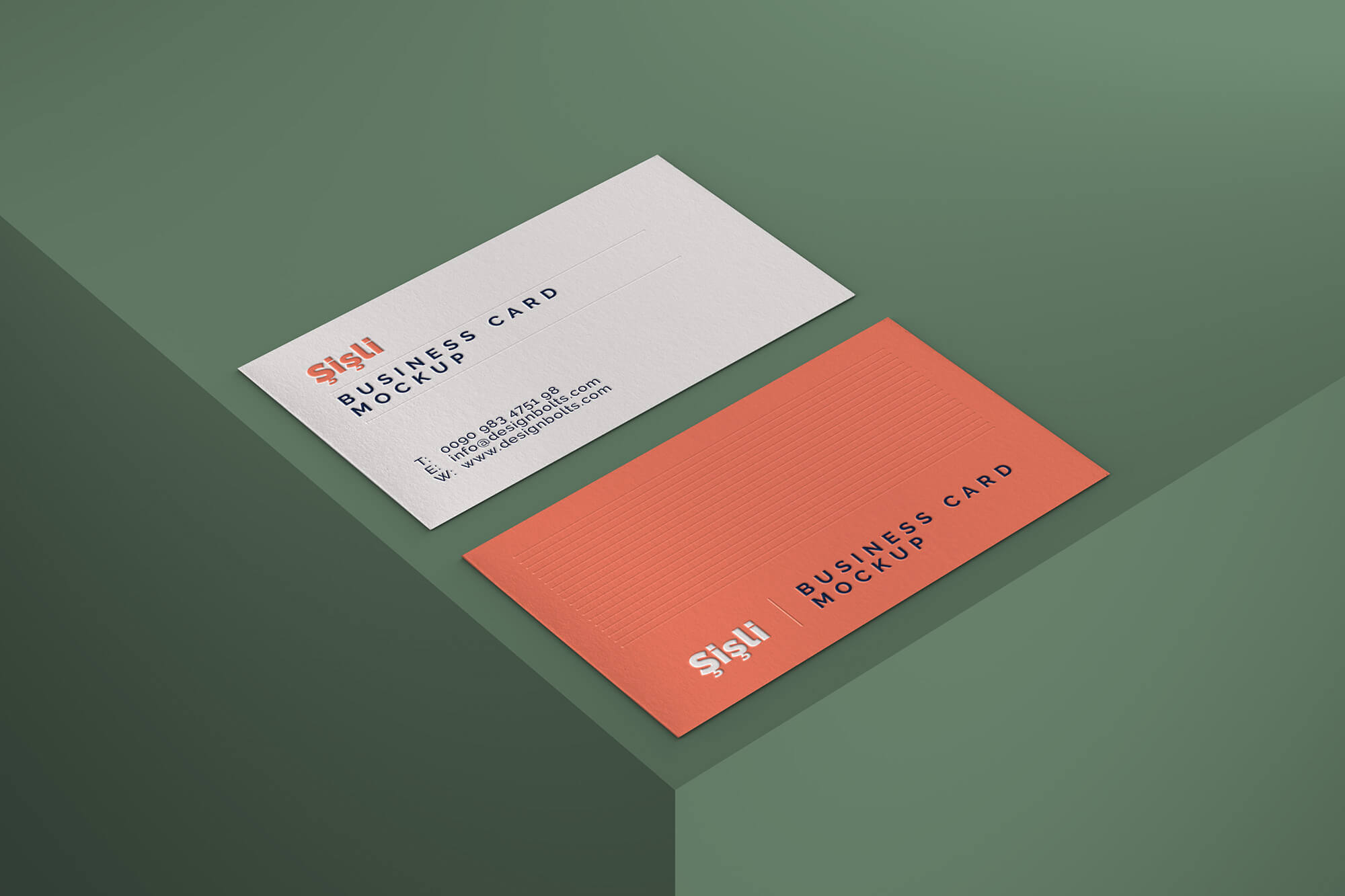 visit cards mockup