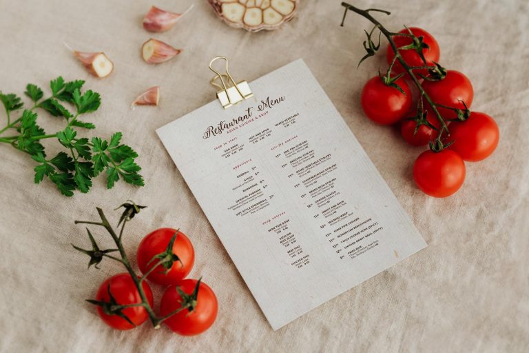 Download Free Textured A4 Menu Mockup PSD | Designbolts