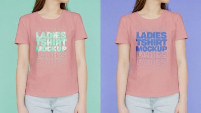 Free-Ladies-female-T-Shirt-Mockup-PSD-Download