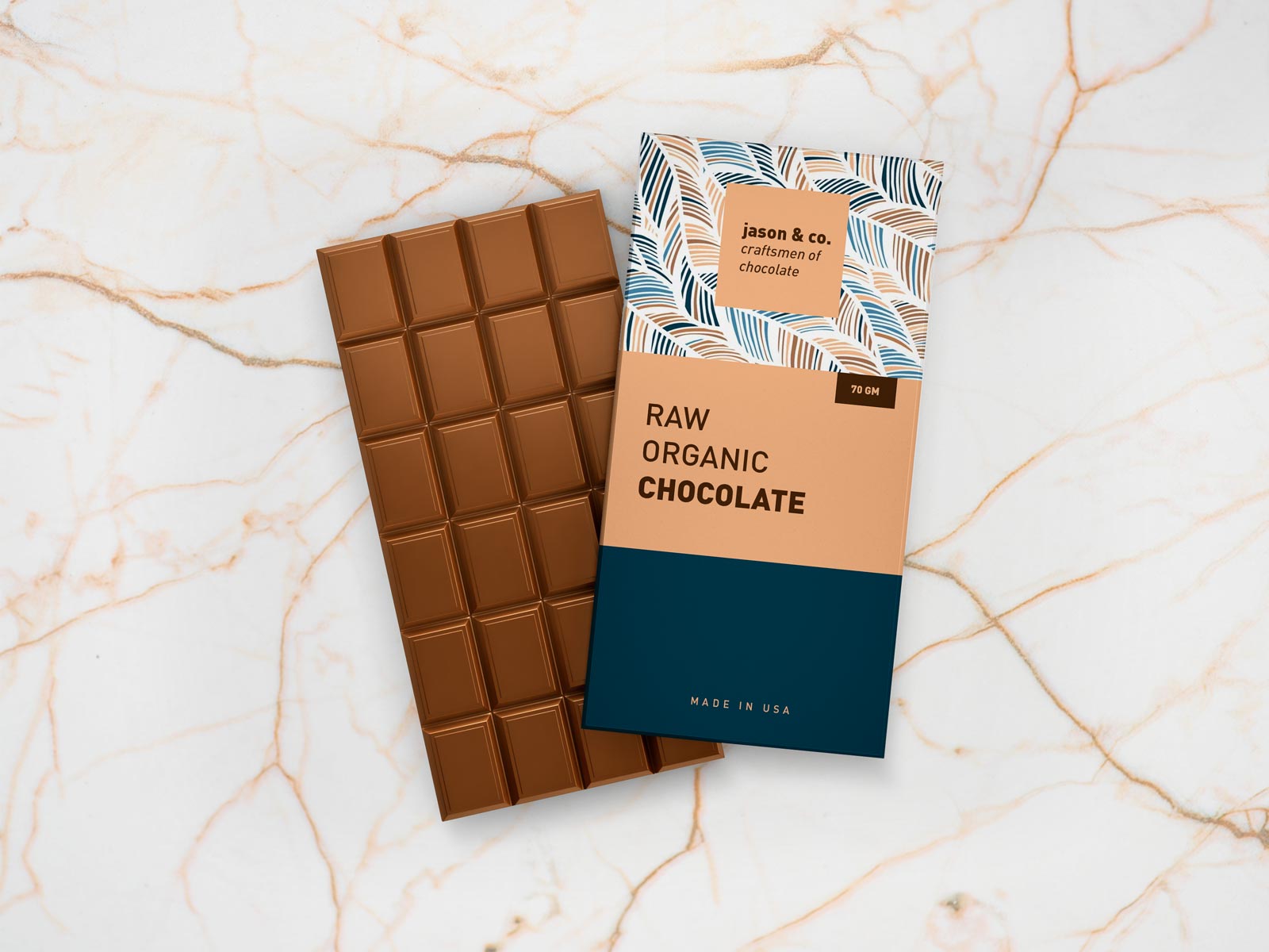 Download Free Chocolate Bar Packaging Mockup Psd Designbolts