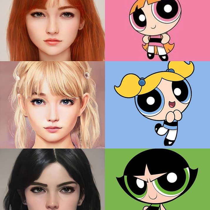 Person Uses Artificial Intelligence To Bring 30 Anime And Cartoon Characters  To Life  Bored Panda