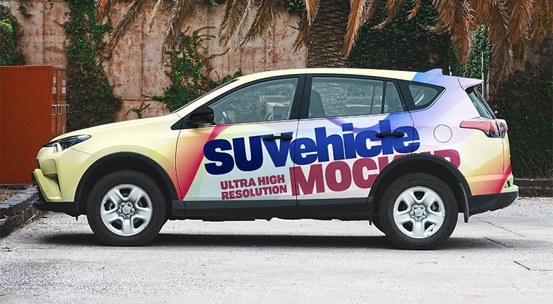 Download Free SUV Car Vehicle Branding Mockup PSD | Designbolts