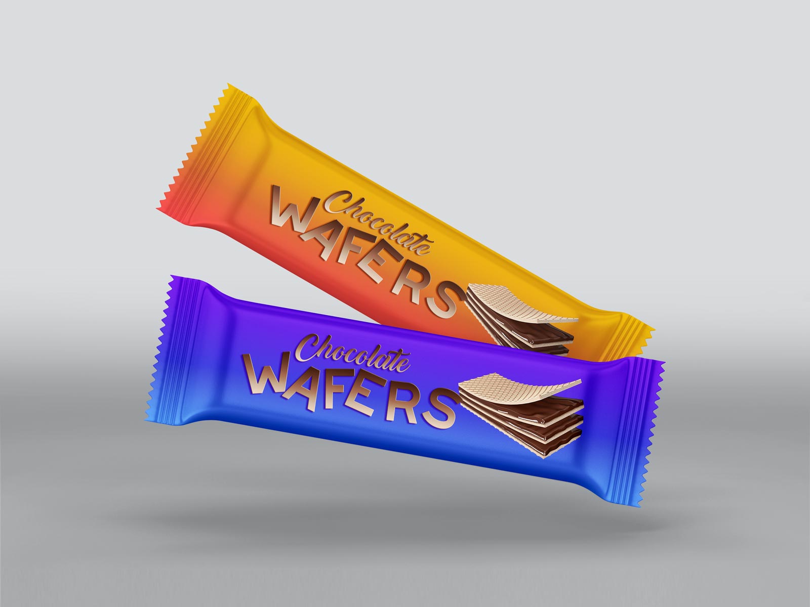 Download Free Wafers Chocolate Bar Packaging Mockup Psd Designbolts