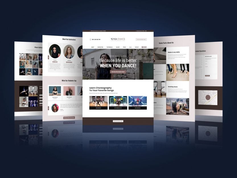 website presentation template