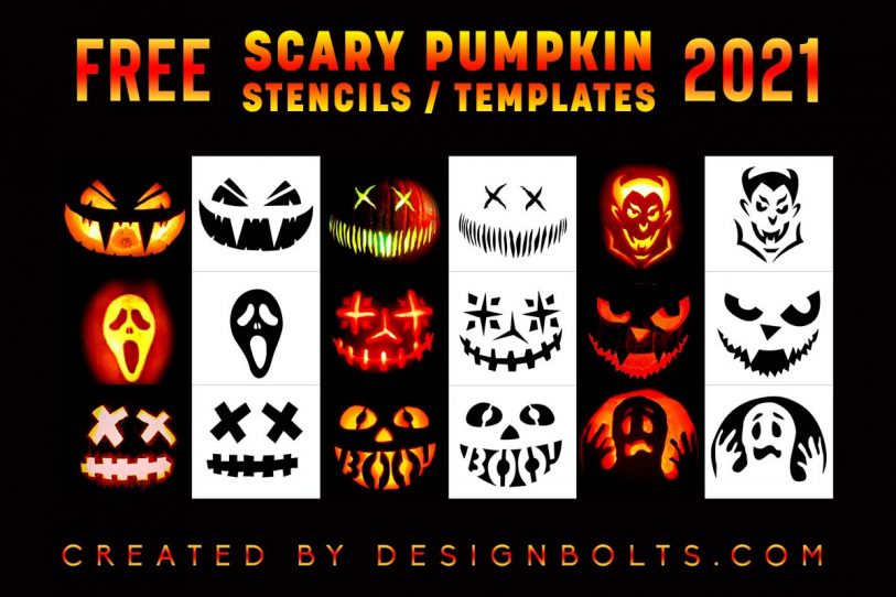 10 Free Halloween Pumpkin Carving Stencils & Templates 2021 Designbolts