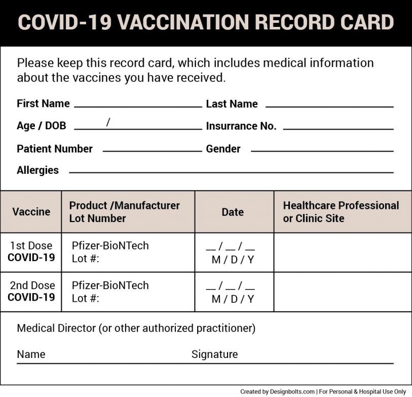 Free Covid 19 Vaccination Card Printable Template Ai Pdf Denby 