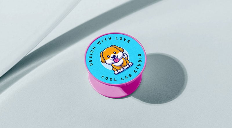 Download Free Pop Socket Phone Holder Mockup PSD | Designbolts