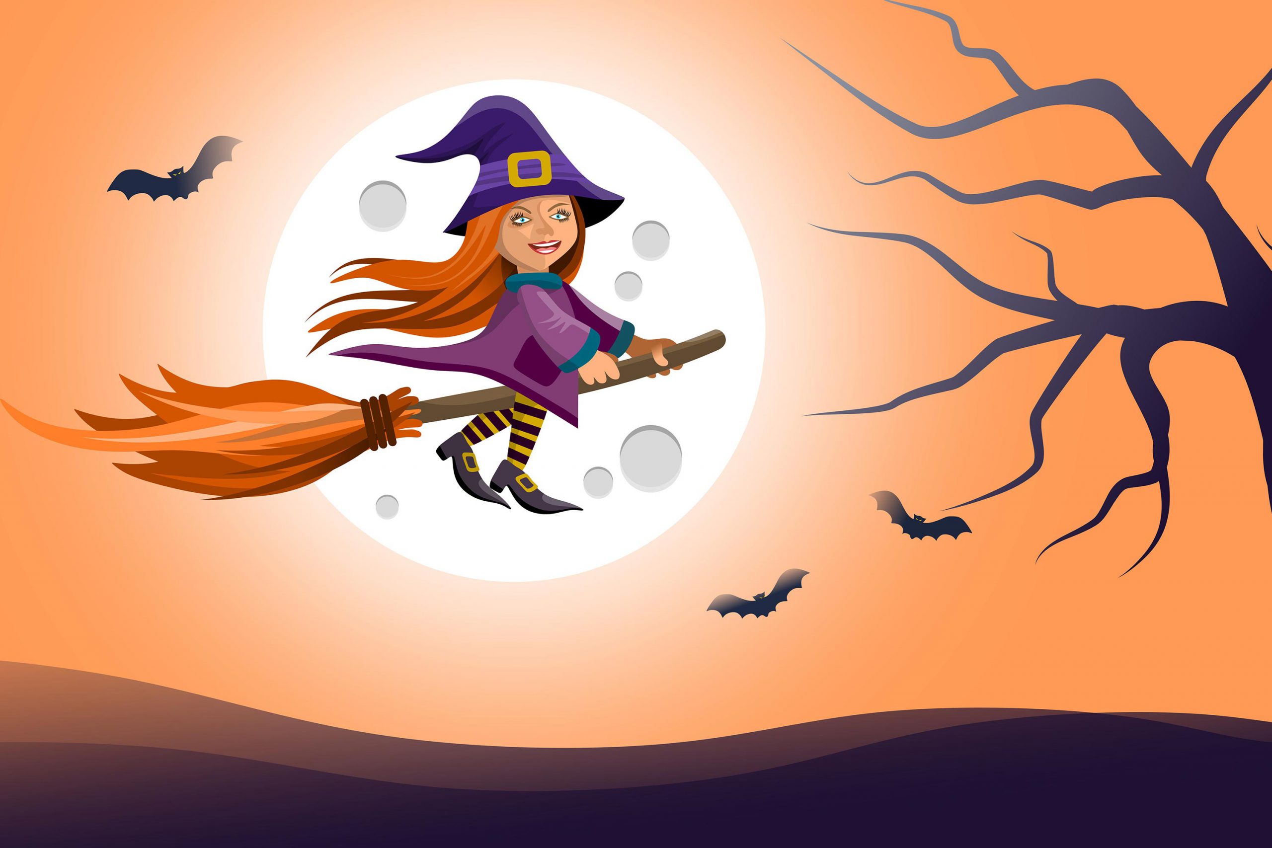 cute halloween witch wallpaper