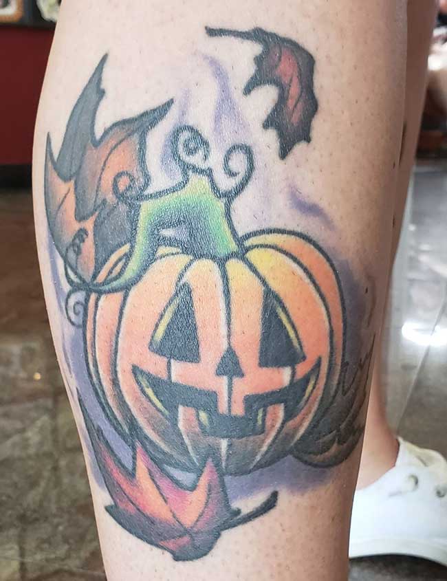 Jack-o-lantern Tattoo Flash the Vine of Life - Etsy