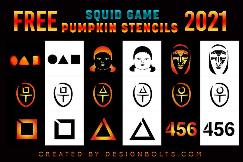 10 Free Squid Game Pumpkin Carving Stencils Ideas Templates For 10 Free Squid Game Pumpkin Carving Stencils Ideas Templates For