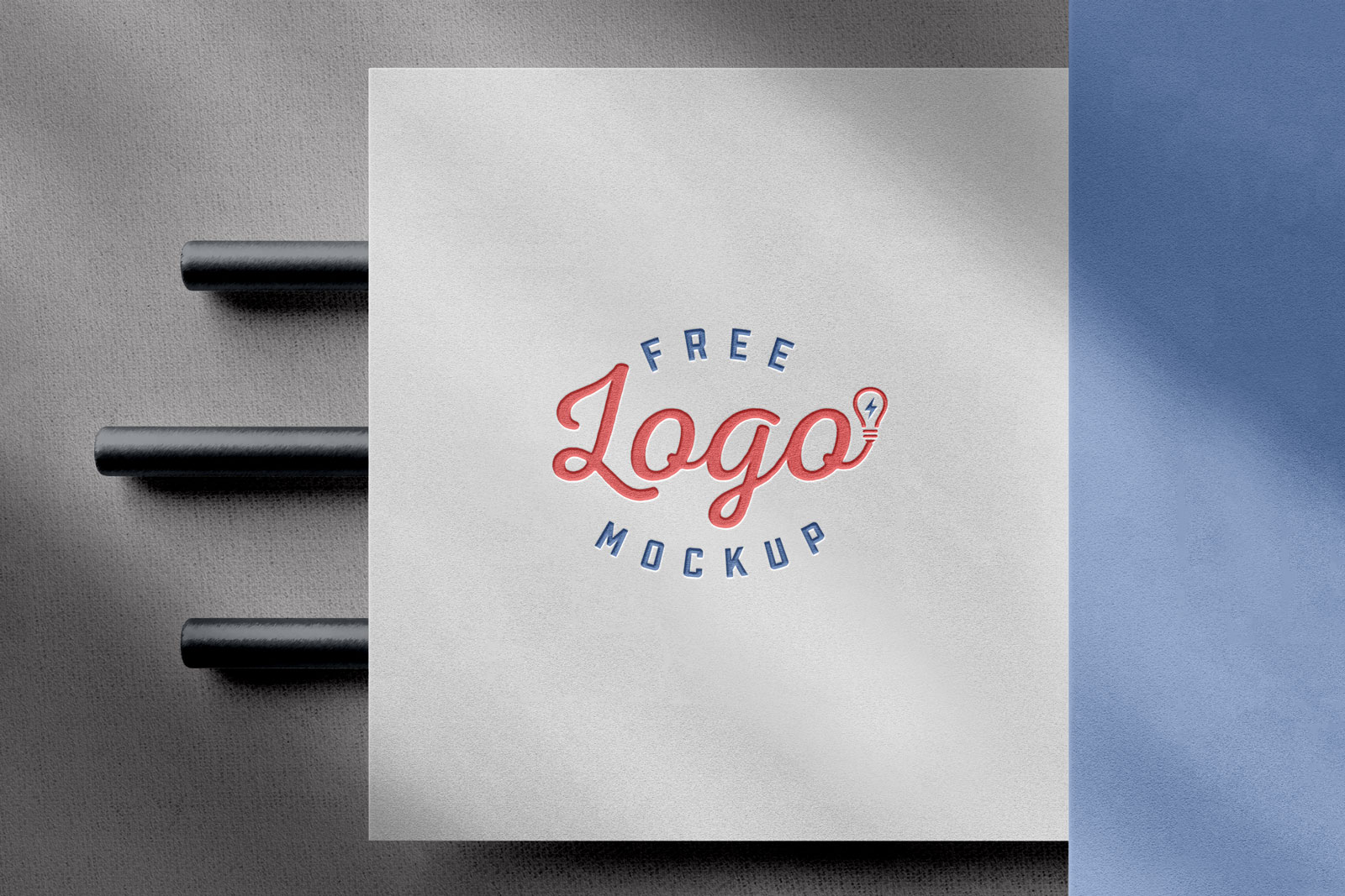 Free White Paper Logo Mockup PSD Designbolts