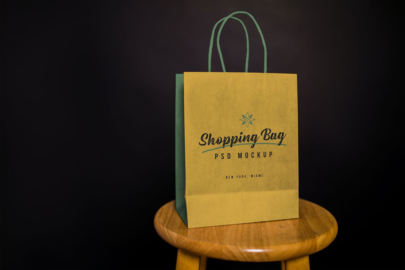 Free Disposable Brown Paper Bag Mockup PSD Designbolts