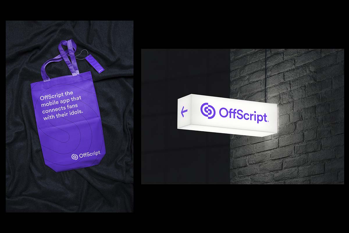 Exquisite OffScript Mobile App Brand Identity Design