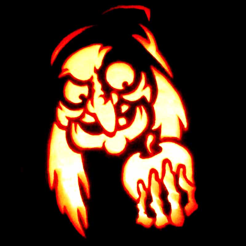 Snow White Witch Pumpkin Stencil evil-queen-pumpkin-stencil