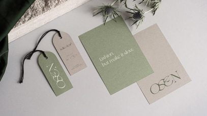 OSEN | Brand Identity & Clothing Tag Design