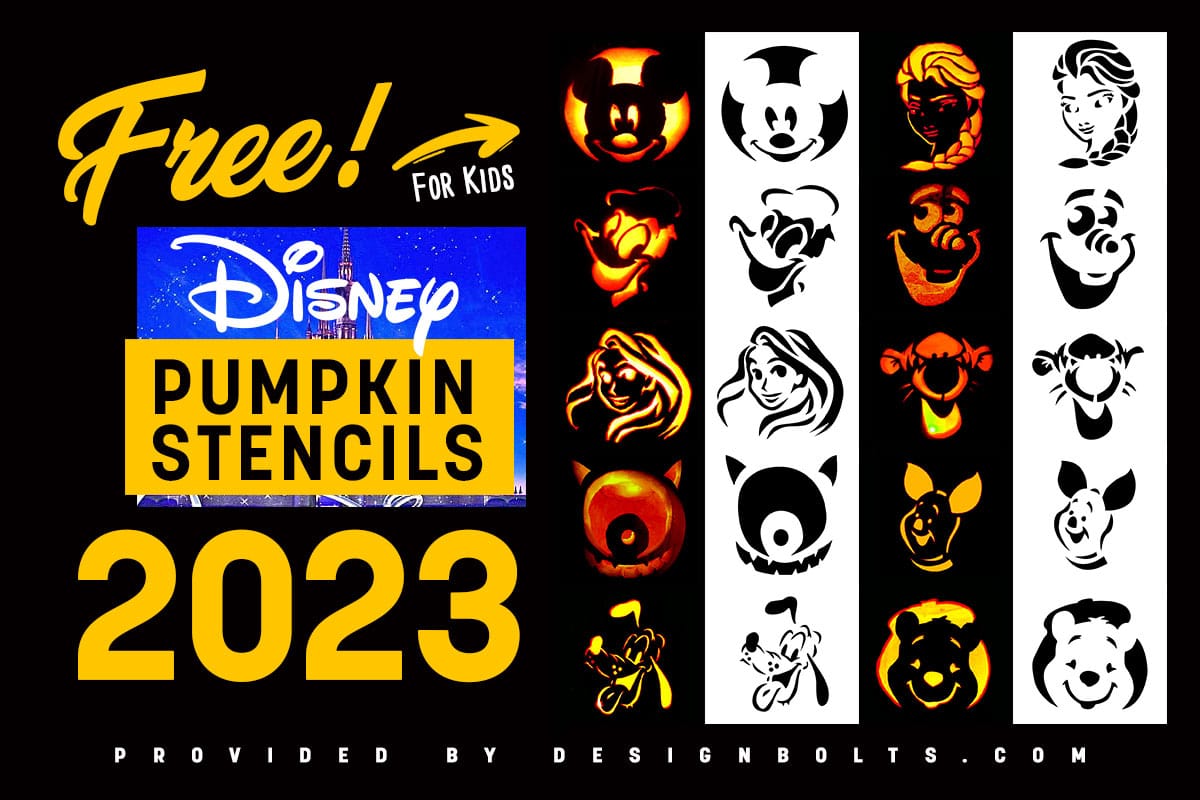 Disney Princess Pumpkin Stencil disney-princess-pumpkin-stencil