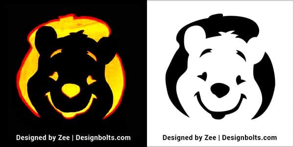 Winnie The Pooh Pumpkin Stencil