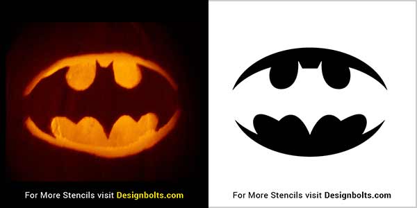 12 batman pumpkin stencil printable