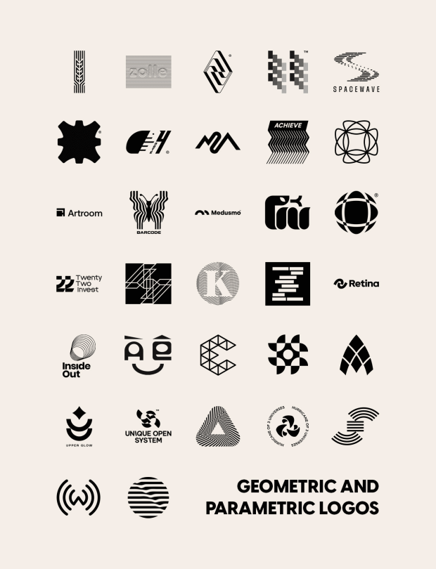 Geometric and Parametric Logo Ideas Designbolts