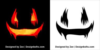 10 Free Scary Pumpkin Carving Stencils 2024 Designbolts Free Scary Pumpkin Carving Stencils 2024 Templates Patterns Faces 10 384x192