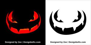 10 Free Scary Pumpkin Carving Stencils 2024 - Designbolts
